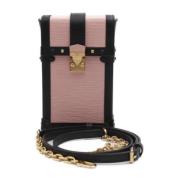 Pre-owned Leather clutches Louis Vuitton Vintage , Pink , Dames