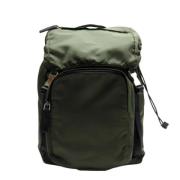 Pre-owned Fabric backpacks Prada Vintage , Green , Heren