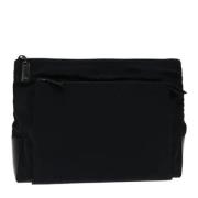 Pre-owned Nylon clutches Gucci Vintage , Black , Dames