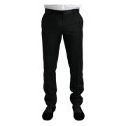 Straight Trousers Dolce & Gabbana , Black , Heren