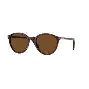 Klassieke Gepolariseerde Bruine Zonnebril Persol , Brown , Dames