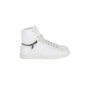 Pre-owned Leather sneakers Yves Saint Laurent Vintage , White , Heren