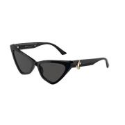 Stijlvolle zonnebril in donkergrijs Jimmy Choo , Black , Unisex