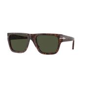 Klassieke zonnebril in groen Persol , Brown , Unisex