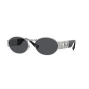 Zilver Grijs Zonnebril Ve2264 Model Versace , Gray , Unisex