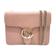 Pre-owned Leather gucci-bags Gucci Vintage , Pink , Dames