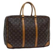 Pre-owned Canvas handbags Louis Vuitton Vintage , Brown , Dames