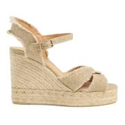 Bromelia/8Ed/032 11 cm Wedges Castañer , Yellow , Dames