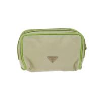 Pre-owned Fabric clutches Prada Vintage , Green , Dames