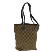 Pre-owned Canvas handbags Gucci Vintage , Brown , Dames