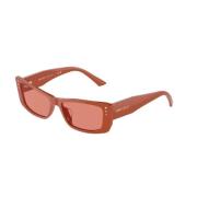 Rood Frame Roze Lens Zonnebril Jimmy Choo , Red , Unisex