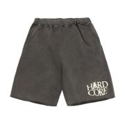 Hardcore Sweatshorts met Wide Leg Cut Aries , Black , Heren