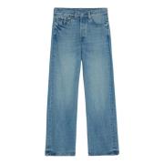 Blauwe Rechte Pijp Katoenen Jeans Jacquemus , Blue , Heren