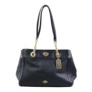 Pre-owned Leather shoulder-bags Coach Pre-owned , Black , Dames