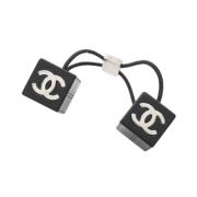 Pre-owned Plastic hair-accessories Chanel Vintage , Black , Dames