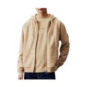 Stijlvolle Sweatshirt voor Mannen Calvin Klein , Beige , Heren