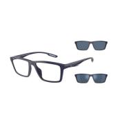 Blauw Frame Helder Lensbril Emporio Armani , Blue , Unisex