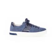 Blauwe Suède Comfort Sneakers Gabor , Blue , Dames