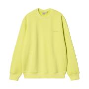 Essentiële Logo Sweatshirt Carhartt Wip , Yellow , Heren