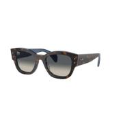 Blauw Montuur Grijze Lens Zonnebril Ray-Ban , Multicolor , Heren