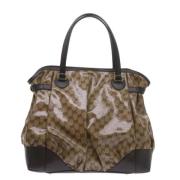 Pre-owned Canvas totes Gucci Vintage , Beige , Dames