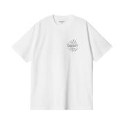 Korte Mouw T-Shirt Carhartt Wip , White , Heren