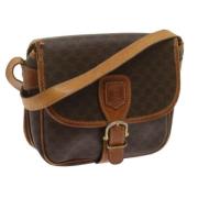 Pre-owned Leather shoulder-bags Celine Vintage , Brown , Dames