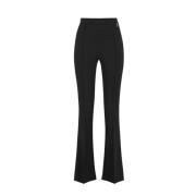 Elegant Wide Black Trousers Elisabetta Franchi , Black , Dames