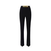 Wijde Zwarte Broek Elisabetta Franchi , Black , Dames