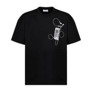 Zwart Pijlen Grafische Print T-Shirt Off White , Black , Heren