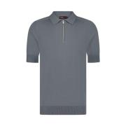 Polo Shirt Grijs Blauw Aeden , Gray , Heren