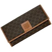 Pre-owned Canvas wallets Celine Vintage , Brown , Dames