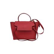 Pre-owned Leather crossbody-bags Celine Vintage , Red , Dames