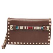 Pre-owned Leather handbags Valentino Vintage , Brown , Dames