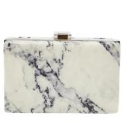 Pre-owned Leather clutches Balenciaga Vintage , White , Dames