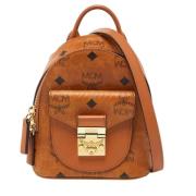 Pre-owned Coated canvas backpacks MCM Pre-owned , Brown , Dames