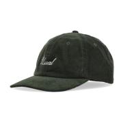 Donkergroene Italic Cap Streetwear Usual , Green , Heren
