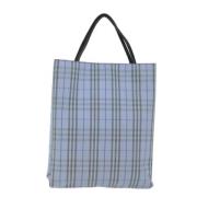 Pre-owned Canvas totes Burberry Vintage , Blue , Dames