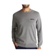 Crew Neck Gebreide Pullover Sweater Ben Sherman , Gray , Heren