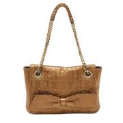 Pre-owned Leather shoulder-bags Carolina Herrera Pre-owned , Brown , D...