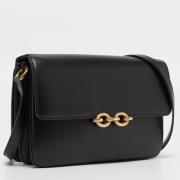 Pre-owned Leather shoulder-bags Yves Saint Laurent Vintage , Black , D...