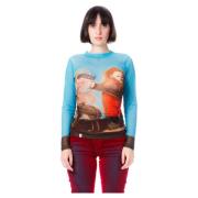 Mesh Lange Mouw Grafische Tee Loverboy by Charles Jeffrey , Multicolor...