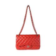 Pre-owned Leather chanel-bags Chanel Vintage , Red , Dames