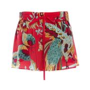 Casual Denim Shorts voor Vrouwen RED Valentino , Multicolor , Dames