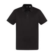 Zwarte Katoenen Poloshirt Schott NYC , Black , Heren