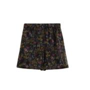 Bloemen Zijden Boxershorts Max Mara , Black , Dames