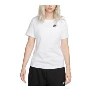 Club Essentials T-shirt Nike , White , Dames