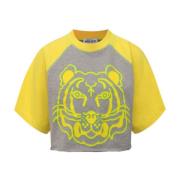 Bijgesneden t -shirt Kenzo , Yellow , Dames