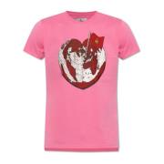 Bedrukt T-shirt Vivienne Westwood , Pink , Heren