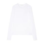 Wit Jersey T-shirt Regular Fit Sportmax , White , Dames